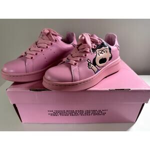Rare Marc Jacobs Peanuts X The Tennis Shoe Pink Lucy Size US5 Womens Sneakers